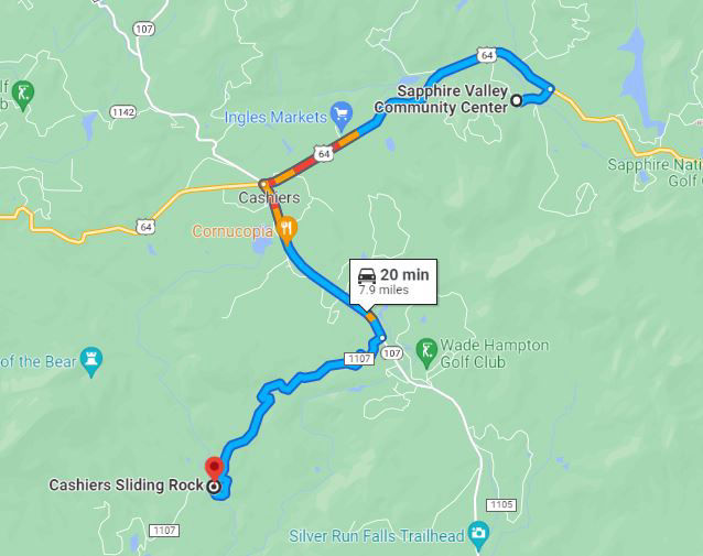 Cashiers Sliding Rock